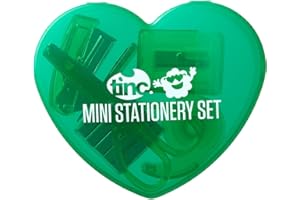 ‎TINC Tinc Mini-Schreibwarenset, mit Herzmotiv, Kompakte Größe, Farbe Minze, Ideal für Büro und Schule, Kreative und Praktische Büroaccessoires