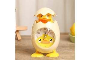 FITWISH Ototon Despertador Infantil con Forma de Concha de Huevo de Pollo Bonito Despertador con Pilas para niños Regalo para habitación (sin batería)