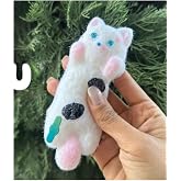 LRS STORE Kedi Sukuşi Yumoş Jel Stres Oyuncağı Kedicik Model Squishy Elastik Kedi Patisi Taba