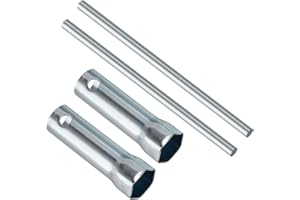 CoCud Chiave a Bussola per Candele d'Accensione a Doppia estremità per Moto, 21mm, Bussola a Lunga Portata con Asta - (Applicazioni: per Automobili), 2 Pezzi