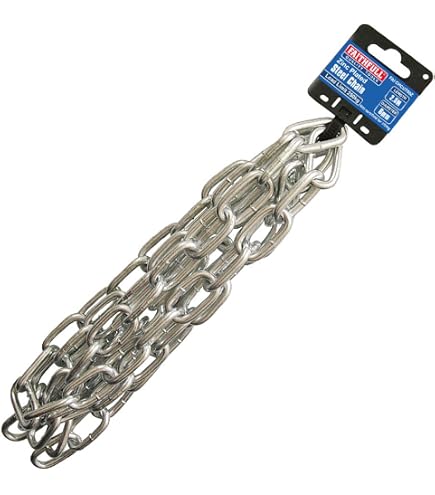Catena In Acciaio Inox 51 Cm Con Chiusura A Molla Per Recinzioni E Porte – Amabro