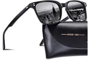 CARFIA Retro Polarized Sunglasses For Men UV400 Protectio... - 110 ريال