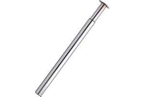 GENRICS Trintion Table Leg Adjustable Kitchen Worktop/Desk/Breakfast Bar Table Leg 60mm Diameter Adjustable Height 710-1100mm(Chrome)