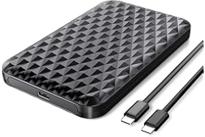 ORICO Case Esterno per Hard Disk 2.5'' USB 3.1, Alloggiamento Disco Rigido Supporta con Interfaccia SATA da 7-9,5 mm, Suporta UASP,Fino a 6Gbps,Installazione Senza Attrezzi-Nero