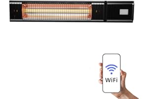 Home>it® Radiatore Infrarossi Scaldino Infrarossi (2000W) | Riscaldamento Rapido ed Efficiente | Controllo Wi-Fi | Alternativa al Fungo a Pellet e al Funghetto Riscaldante Esterno