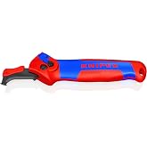 KNIPEX Wire Stripping Knife The new ratchet wire stripping knife with | With sliding shoe and ratchet function with 146 mm mu
