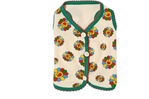 FUNAT Gilet in Maglia Cucciolo, Canotta Estiva per Cani, Gilet a Camicia Sottile alla Fragola Estiva per Gatto, Gilet Estivo Simpatico Cartone Animato per Gatti