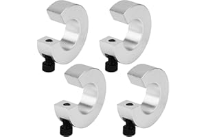 NQEUEPN 4pz Collari per Albero per Guida Lineare SBR20, a Morsetto Collari per Albero con Foro 20mm con Vite Fissaggio M4 Collare per Albero Tutto in Uno per Uso Industriale Automobilistico