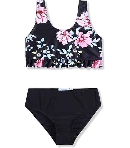 Maillot De Bain 2 Pièces Fille - Robe Maillot Ou Bikini - Taille Plus Enfant, Anti-UV, Pour Piscine Ou Plage - 10