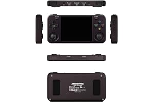 ANBERNIC Console da gioco, in lega di alluminio, CNC Process Dual OS Android 11 e Linux System Support 5G WiFi 4.2 Bluetooth integrato 64G SD Card 4452 Games (RG353M-Purple)