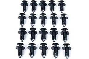 Xprite Grille Fastener Rivet Clips Push Pin Retainer Compatible with 2007-2018 Jeep Wrangler JK, High-Quality Black Nylon Grill Fastener Retainer Clips-20PCS