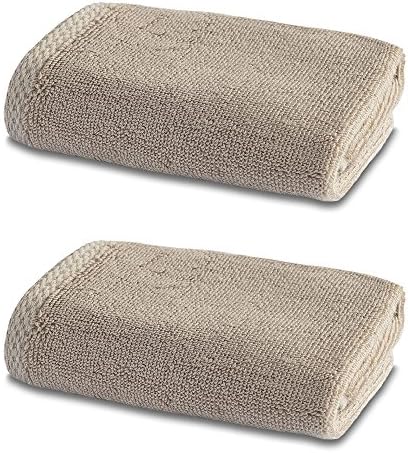 Bamboo Bath Linen - Luxury Double Pack - 2 x Bamboo Face Cloths 600gsm - Latte