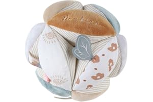 NOUKIE'S NOUKIE’S – Balle de préhension Montessori – Développement Moteur et sensoriel 12 Coussinets Doux – Motricité Fine et Coordination – Ø 15 cm – Dès la Naissance