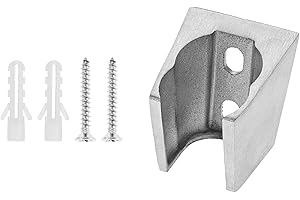 Uchwyt ścienny do prysznica | Hicello solidna stal nierdzewna łazienkowa ręczna głowica | chromowane uchwyty prysznicowe montowane na ścianie za pomocą śrub | dwa przegródki na karty, podwójny uchwyt