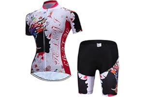 HOTLION Damska koszulka kolarska zestaw spodenki na szelkach garnitury letnia odzież rowerowa szosowa