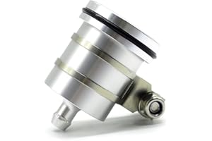 MZ-STORE Motociclo Universale Coperchio Olio Freni Anteriori e Posteriore Serbatoio del Liquido del Freno per ZX6R ZX7R ZX9R ZX12R ZX14R ZX500R SV 650 SV 650S SV 1000 SV 1000S (Argento)