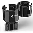 DYLEN Car Cup Holder Expander, 2 in 1 Cup Holder Adapter Extender for Car with Expandable Base, Cup Holder Insert Fits Yeti, Hydroflask and Other Large Water Bottles & Mugs in 2.2"-4.6" (10-46oz)