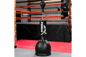 METIS FORZA Freestanding Boxing Speed Punchbag | 3in1 Adjustable Speed Bag For Adults & Juniors | Kickboxing, MMA, Martial Arts, Combat Training Tool - Heavy Duty Punch Bag
