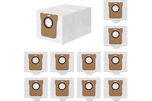 Quixotical 10 Stück Staubbeutel für Dreame L10 Ultra L10s Ultra L20 Ultra & Xiaomi X10 S10 Pro Saugroboter, Ersatz Staubbeutel mit 3L großer Kapazität