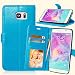 Produktbild Nancen Compatible with Handyhülle Galaxy Note 5 / SM-N9200 (5,7 Zoll) Lederhülle Neu Style Acht Farbe Weich PU Flip Case Ledertasche/Schutz Etui, Karten Slot Foto Wallet Hülle