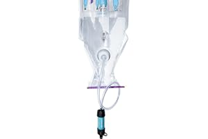 PURIBAG Système Professionnel Filtre à Eau par gravité - Système de Filtration d'eau Portable 4 en 1 pour Sac à Dos, Camping et Urgence - S'accroche n'importe où, Filtre l'eau