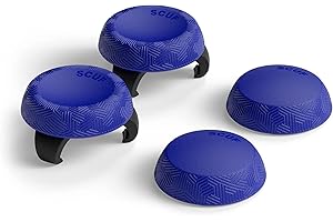 SCUF Griffe für Steuerknüppel - 4er Pack mit 2 Sockeln - Tactic - Joystick-Daumengriffe Für Xbox One und Xbox Serie X|S, PS4, PS5, Nintendo Switch Profi-Controller - Blau