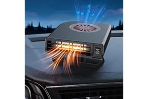 LECREATEKIT Calentador de coche de 12 V/24 V, calentador de coche portátil con función de calefacción y refrigeración 2 en 1, descongelador antivaho para parabrisas de coche rápido (24 V)
