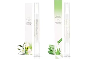 MESCHETT 2 bolígrafos de aceite para cutículas para el cuidado de las uñas,bolígrafo de aceite revitalizador de cutículas con cepillo suave,aceite de cutículas para evitar que las uñas se agrieten y se sequen