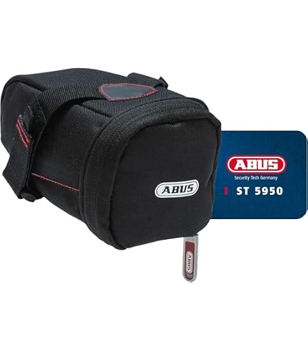 ABUS ST 2012 Kette Transport Bag 0,6L  Rahmentasche Fr Fahrradschlsser   Schwarz Kabelschloss Abus
