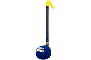 Otamatone [Ninja Shinobi Japanese Electronic Musical Instrument Portable Synthesizer from Japan by Cube / Maywa Denki, Navy Blue with Yellow Accent Color