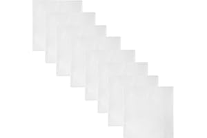 Retreez 8 Pezzi Puro Cotone Fazzoletti Assortiti per Uomo Confezione Regalo