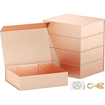 Stylische Geschenkboxen Mit Magnetverschluss – 4er-Set Falbar, Kräftig Blau, Ideal Für Weihnachten & Co.