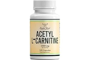 DOUBLE WOOD SUPPLEMENTS DW L Carnitin Kapseln | 120 hochdosiertes Acetyl L Carnitin – 1000mg L-Carnitin pro Portion | Gentechnik- und Glutenfreies L-Carnitine | Hergestellt in Großbritannien
