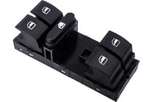 ‎HISPORTS HISports Electric Fensterheber Schalter kompatibel mit Passat B6 B7 Polo Caddy 1K4959857B Elektrischer Fensterheberschalter Power Fenster Lock Schalter Fensterheber