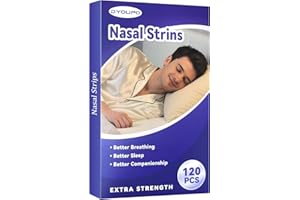 DYOUPO 120 Pièces Bandelette Nasales Nasal Strips, Dilatateur Nasal Anti Ronflement Efficace, Ecarteur Nasal Sportif Élargies pour Respiration Nocturne Améliorée, Dispositif pour Sommeil Réparateur (Brun)