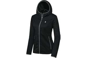 Little Donkey Andy - Giacca leggera con cappuccio in softshell da donna, per corsa, viaggi, escursionismo, antivento, idrorepellente