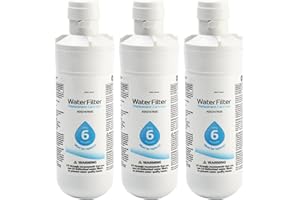 QOTSTEOS LT1000P Lot de 3 filtres à eau de rechange pour frigo, compatible avec frigo Kenmore9980