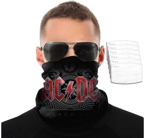 Ac Dc Unisex Fashion Dust Masks Stylish Pattern Face Mask For Men Women Outdoor Activities Amazon Co Uk Diy Tools