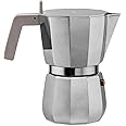 Alessi | Moka DC06/6 - Caffettiera per Espresso di Design in Fusione d'Alluminio, 6 Tazze