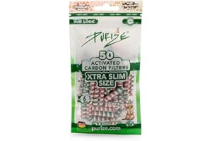 ‎PURIZE PURIZE® Beutel | 50 XTRA Slim Size Aktivkohlefilter (Set) XMAS