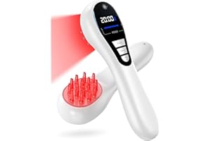 Hair Growth Comb with Red Light for Hair Loss, Cozion Hair Growth Comb with Cold Red Light Therapy Device for Hair Growth, Hair Care and Follicle Activation, Anti-Hair Loss Comb for Men and Women
