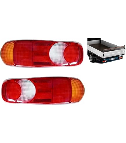 VINGVO clignotant arrière 2 pièces LED feux arrière 12V haute luminosité universel clignotant lampe pour remorque camions - Auto