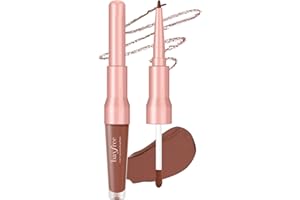 bayfree 2-in-1 Lip Liner and Lip Stain, Tinte Labios Pigmentación y Duradero, Delineador de Labios de Acabado Mate, Hidratante, Impermeable y No Testado en Animales