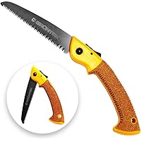 GRÜNTEK Klappsäge 180 mm Ergo-KORKgriff, TEFLON-beschichtete Klinge mit 2 Sägepositionen Outdoor Gartensäge Taschensäge…