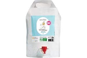 ARCHIE & COMPAGNIE Archie, Recharge Vinaigre de Cidre de pomme Biologique, 1L. Digestion, Glycémie. Système immunitaire. Made in France.