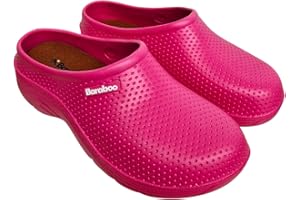 BARABOO Womens Garden Clogs Slip On WP Wide Fit Ladies Comfort Shoes Removable Insole Farm Nurse Camping Summer