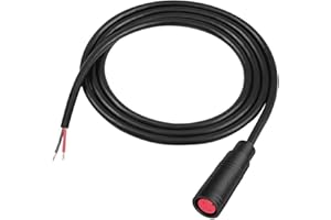 RUNCCI-YUN 1 Paio di Cavi di prolunga Impermeabili Julet da 2 a 6 Pin per e-Bike, connettori per Cavi, Cavi con Spina Femmina e Maschio per luci per Bici elettriche