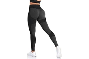 ShinyStar Women's Seamless High Waisted Yoga Leggings Stretch Gym Workout Running Leggings