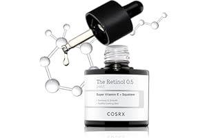 COSRX Aceite de Retinol 0,5, suero antienvejecimiento con tratamiento de retinoides al 0,5% para el rostro, reduce arrugas, líneas finas y signos de envejecimiento, sin parabenos 20 ml