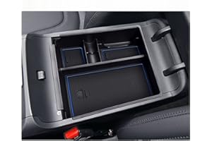 BIXUAN per Tucson NX4 2021-2023 Vano Portaoggetti per Bracciolo Secondario,Scatola Organizer da Braccioli con Tappetino Antiscivolo,Immagazzinaggio per Console Centrale(Cambio Automatico)